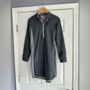 Kuhl Kiley Chambray Shirt Dress Boue Organic Cotton UPF 50 Dress XS